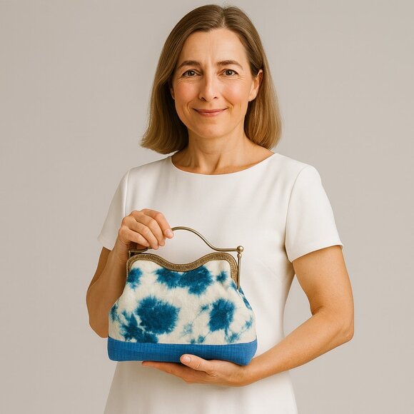 japanese bag, handmade bag, evening clutch, clutch bag, clutches, clutch purse - Picture 9 of 9